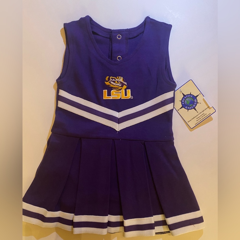 NWT LSU cheerleader outfit by creative knitwear